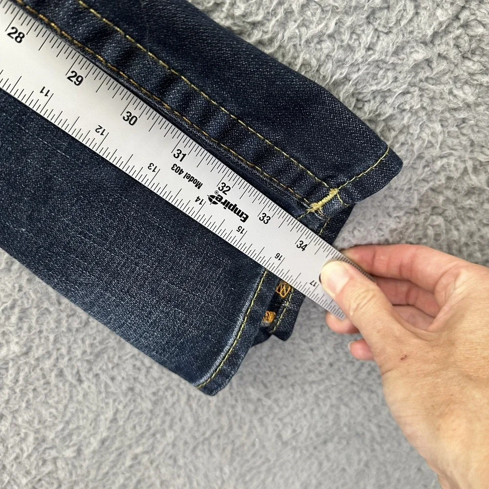 True Religion Geno Slim Jeans Flap‎ Back Pockets Lost Lagoon Denim Men's 31 x 34
